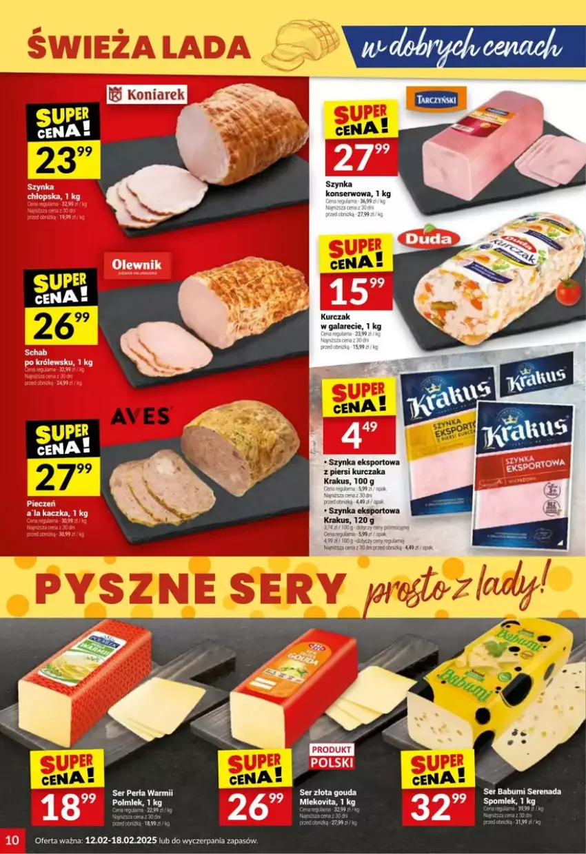 Gazetka promocyjna Twoj Market - ważna 12.02 do 18.02.2025 - strona 2 - produkty: Fa, Gala, Gouda, Krakus, Kurczak, Por, Ser, Sport, Szynka