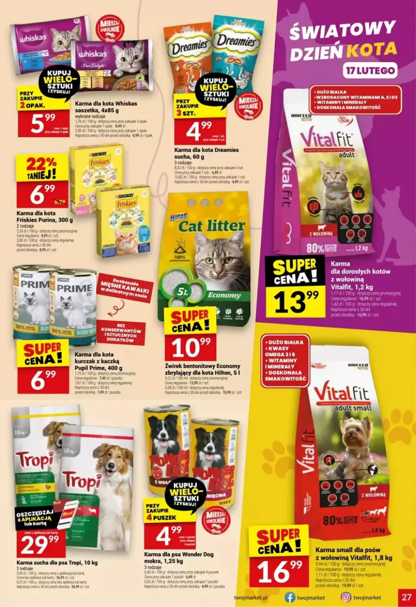 Gazetka promocyjna Twoj Market - ważna 12.02 do 18.02.2025 - strona 20 - produkty: Fa, Friskies, Gry, Obraz, Pizza, Por, Pur, Purina, Whiskas