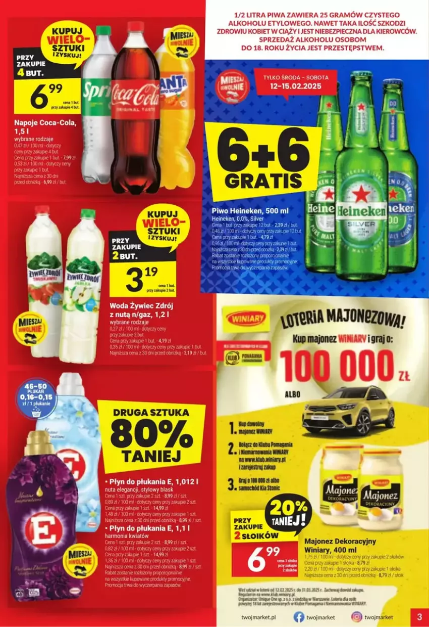 Gazetka promocyjna Twoj Market - ważna 12.02 do 18.02.2025 - strona 23 - produkty: Fa, Gra, Heineken, Majonez, Piwo, Por, Samochód, Winiary