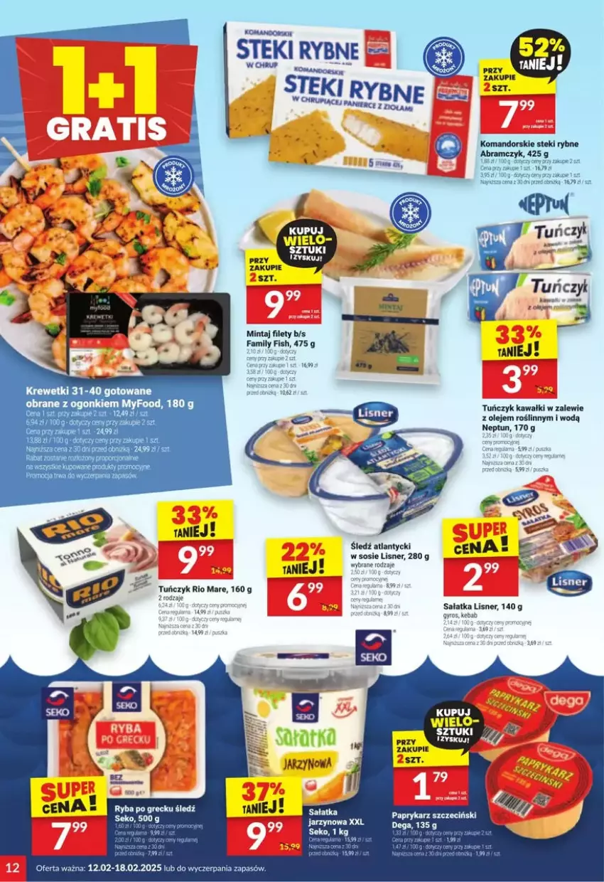 Gazetka promocyjna Twoj Market - ważna 12.02 do 18.02.2025 - strona 4 - produkty: Dega, Fa, Gyros, Kawa, Lisner, Mintaj, Olej, Papryka, Paprykarz, Paprykarz szczeciński, Rio Mare, Ryba, Ryba po grecku, Sałat, Sałatka, SEKO, Sos, Stek, Tuńczyk