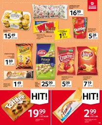 Gazetka promocyjna Selgros - Oferta spożywcza - Gazetka - ważna od 01.02 do 01.02.2023 - strona 15 - produkty: Pistacje, Gry, Cukier, Chrupki, Wafle, Lion, Toffifee, Crunchips, Felix, Cukierki, Lay’s, Fa