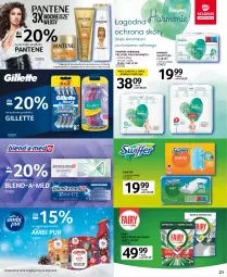 Gazetka promocyjna Selgros - Oferta spożywcza - Gazetka - ważna od 01.02 do 01.02.2023 - strona 21 - produkty: Por, Pur, Pantene, Pampers, Tablet, Majtki, Chusteczki, Szampon, Gillette, Fairy, Pieluchomajtki, Zmywarki, Tabletki do zmywarki, Blend-a-Med, Ambi Pur, Fa