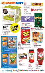 Gazetka promocyjna E Leclerc - Gazetka - ważna od 04.06 do 04.06.2022 - strona 18 - produkty: Ketchup, Krakus, Corn flakes, Sos, Ser, Mus, Cif, Prince Polo, Kawa ziarnista, Kawa, Mleczko, Rosół, Spaghetti, Czekolada, Ptasie mleczko, Podravka, Dolce Gusto, Baton, Danio, Kubek, Pudliszki, Jacobs, Vegeta, Heinz, Vegeta Natur, Milka, Knorr