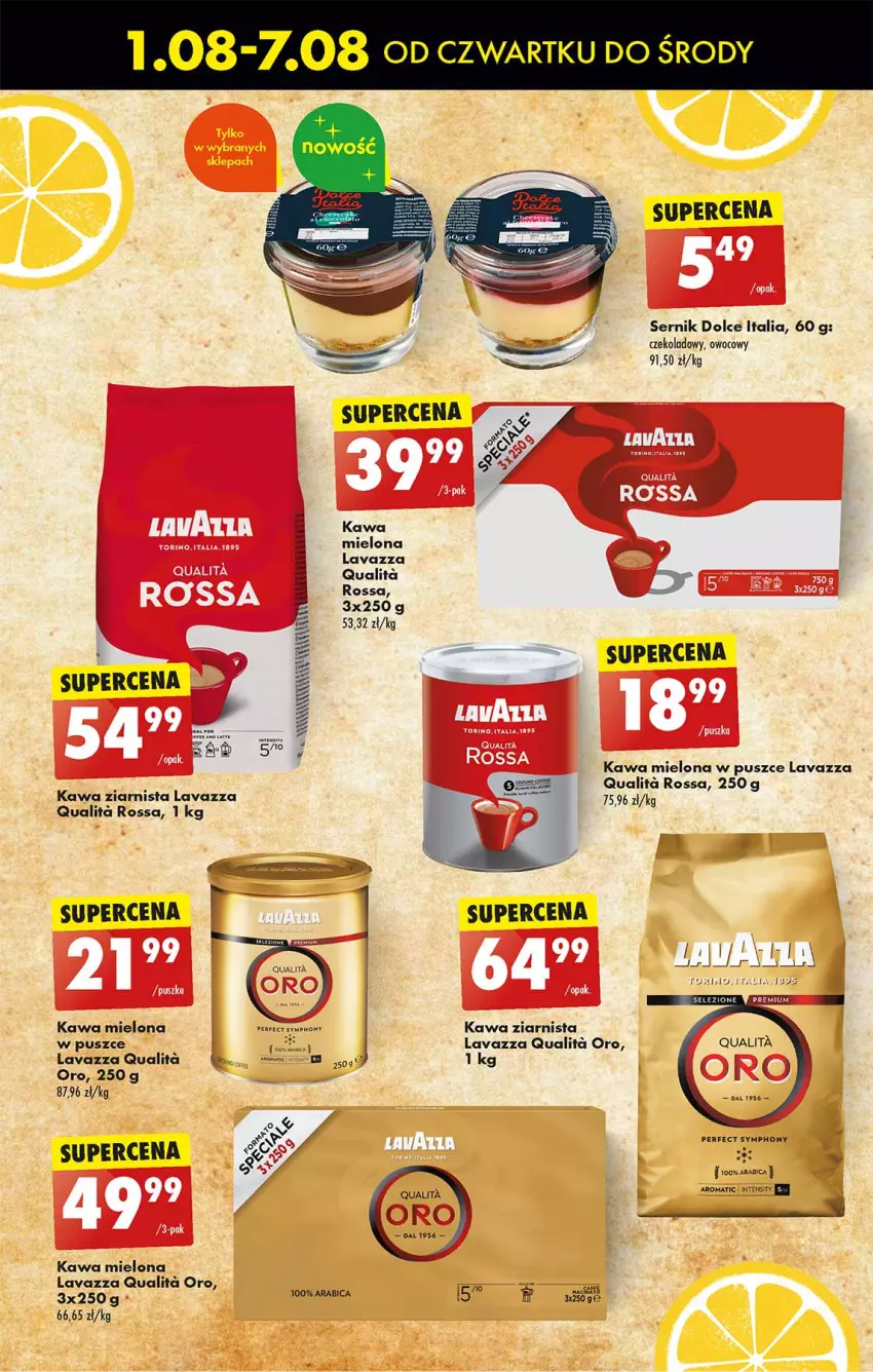 Gazetka promocyjna Biedronka - Kuchnia włoska - ważna 01.08 do 07.08.2024 - strona 22 - produkty: BIC, Kawa, Kawa mielona, Kawa ziarnista, Lavazza, Ser