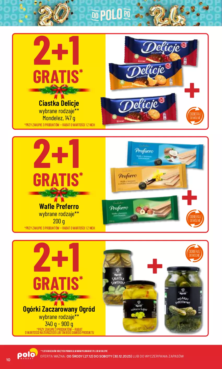 Gazetka promocyjna PoloMarket - Gazetka pomocyjna - ważna 27.12 do 30.12.2023 - strona 10 - produkty: Ciastka, Delicje, Gra, Ogród, Wafle