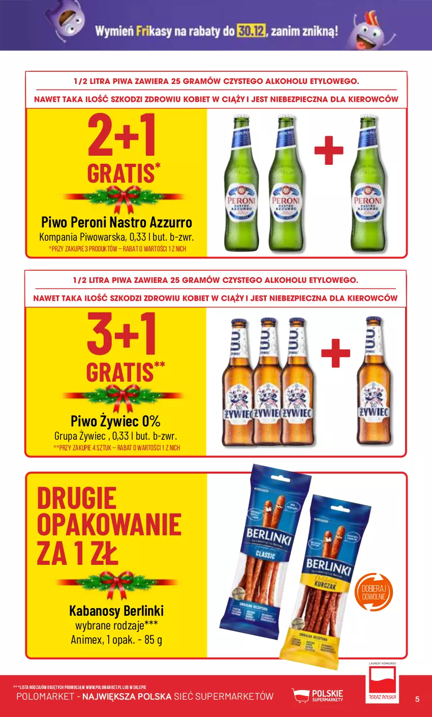 Gazetka promocyjna PoloMarket - Gazetka pomocyjna - ważna 27.12 do 30.12.2023 - strona 5 - produkty: Berlinki, Gra, Kabanos, Krakersy, Lajkonik, Lorenz, Piwo