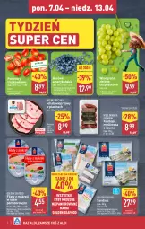 Gazetka promocyjna Aldi - Okazje na weekend - Gazetka - ważna od 13.04 do 13.04.2025 - strona 2 - produkty: Sos, Mięsne specjały, Golden Seafood, Schab wieprzowy, Winogrona, Wino, Kiełbasa, Sandacz, Pomidory