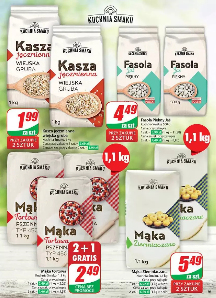 Gazetka promocyjna Dino - ważna 19.03 do 25.03.2025 - strona 11 - produkty: Fa, Fasola, Kasza, Kuchnia, Mąka, Mąka tortowa, Okap, Saga, Tarta