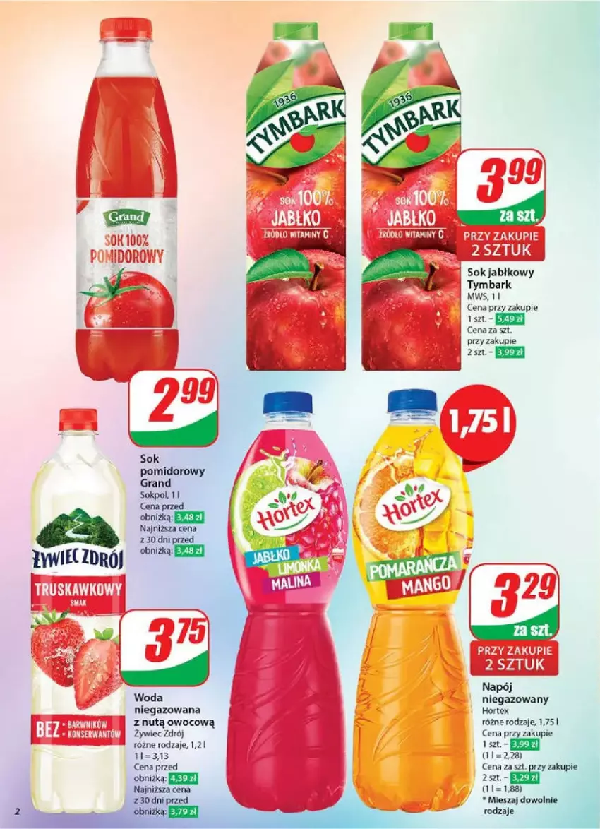 Gazetka promocyjna Dino - ważna 19.03 do 25.03.2025 - strona 12 - produkty: Gra, Hortex, Napój, Napój niegazowany, Sok, Tymbark, Woda, Woda niegazowana