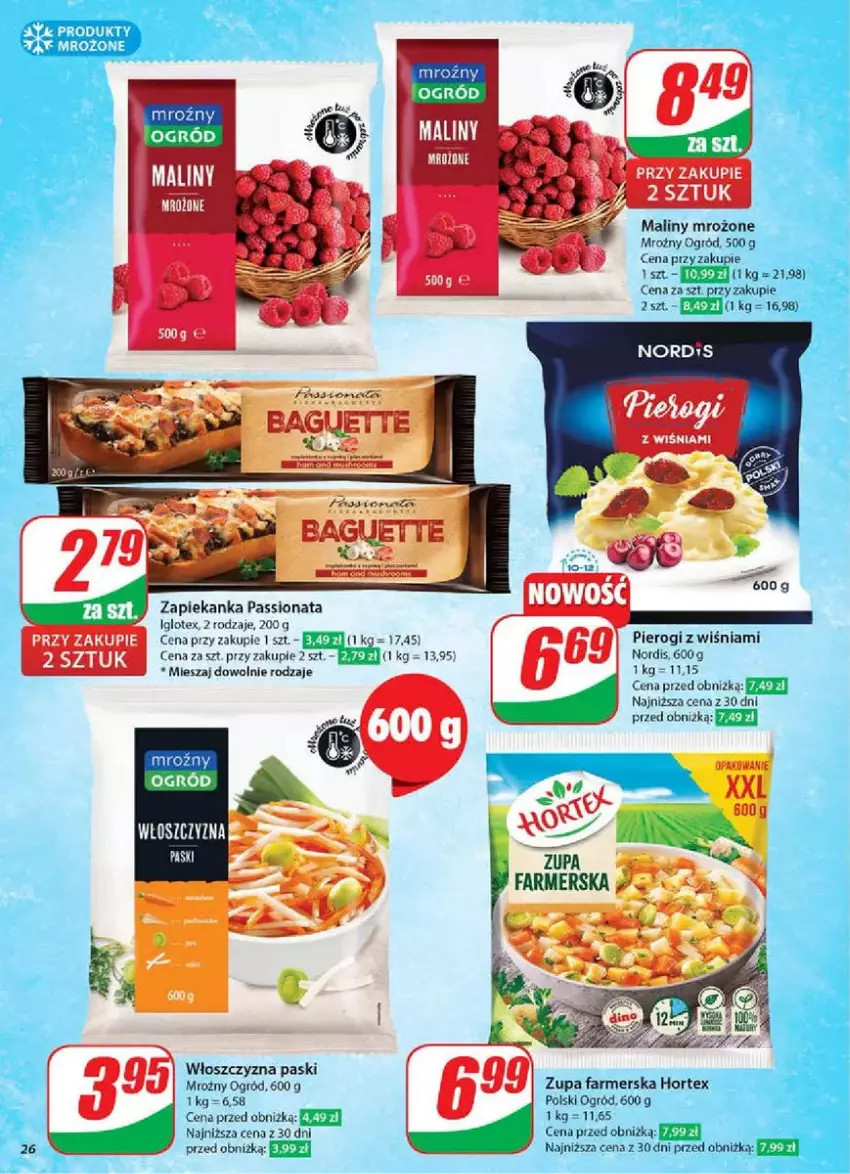 Gazetka promocyjna Dino - ważna 19.03 do 25.03.2025 - strona 19 - produkty: Fa, Hortex, LG, Maliny, Ogród, Pierogi, Zapiekanka, Zupa