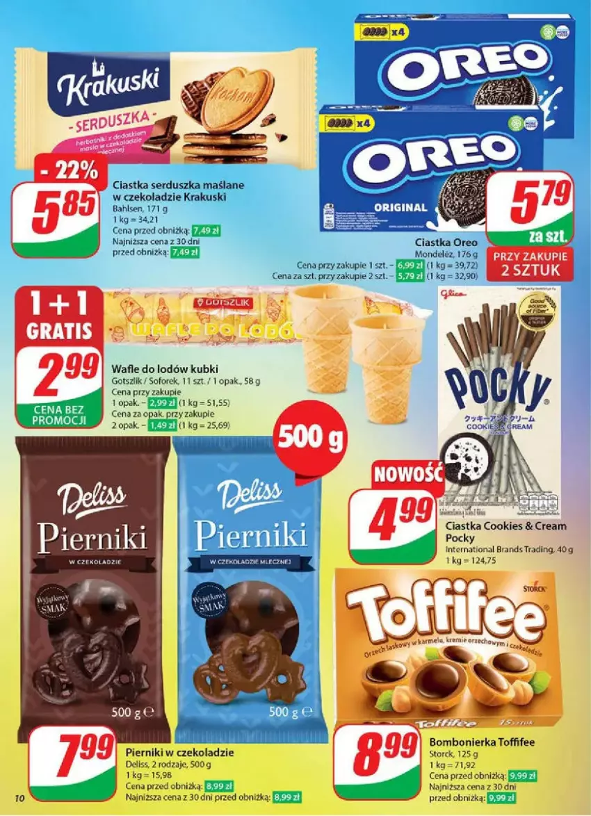 Gazetka promocyjna Dino - ważna 19.03 do 25.03.2025 - strona 2 - produkty: Ciastka, Dell, Krakus, Krakuski, Oreo, Piernik, Ser, Toffifee, Wafle, Wafle do lodów