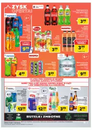 Gazetka promocyjna Carrefour - Gazetka Market - Gazetka - ważna od 24.09 do 24.09.2022 - strona 9 - produkty: Piwa, Piwo, Piec, Sok, Gra, 7up, Pepsi max, Somersby, Mirinda, Kosz, Coca-Cola, Tyskie, Pepsi, Fortuna, Carlsberg, Tiger, Lipton, Napój gazowany, Tymbark, Fanta, Woda mineralna, Woda, Sprite, Napój, Cisowianka, Nektar, Lech Premium, Fa