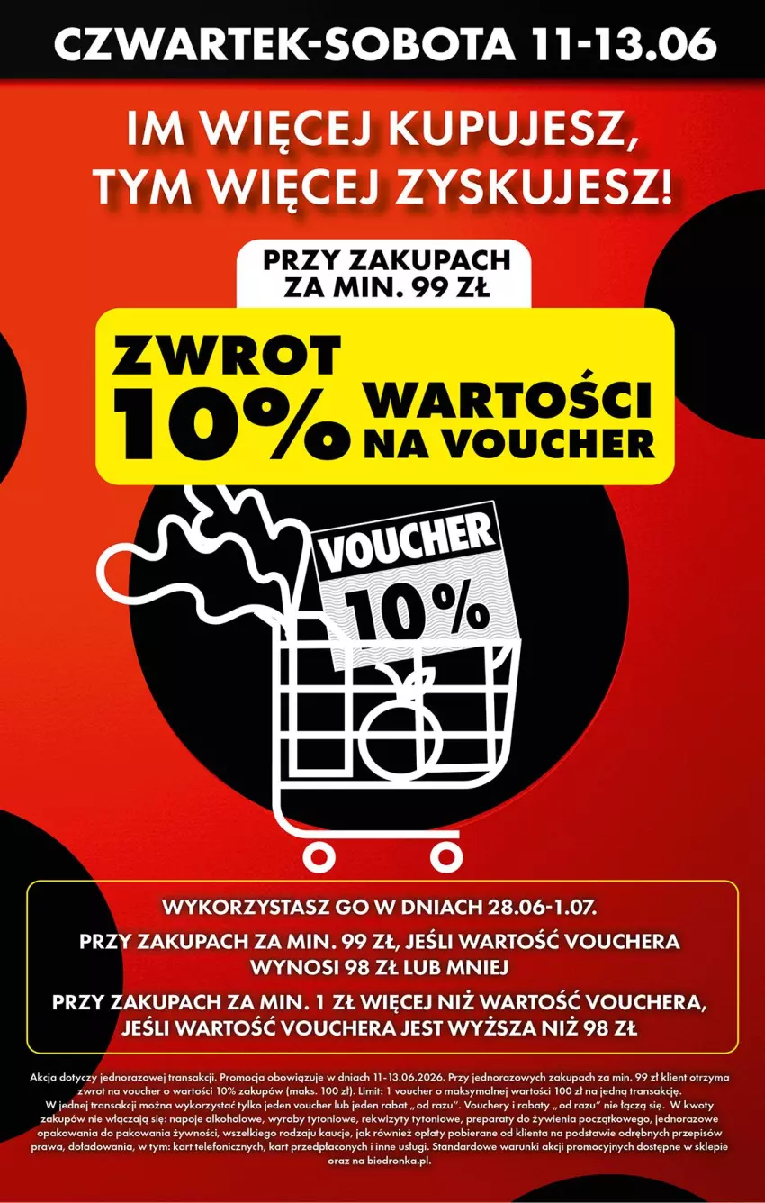 Gazetka promocyjna Biedronka - Tani Weekend - ważna 12.06 do 13.06.2026 - strona 3 - produkty: Napoje, Telefon, Tran