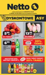 Gazetka promocyjna Netto - Od Czwartku - Gazetka - ważna od 26.06 do 26.06.2024 - strona 1 - produkty: Kurczak, Sok, Filet z piersi kurczaka, Coca-Cola, Napoje, Lody, Nektarynka, Fanta, Sprite, Nektar, Fa