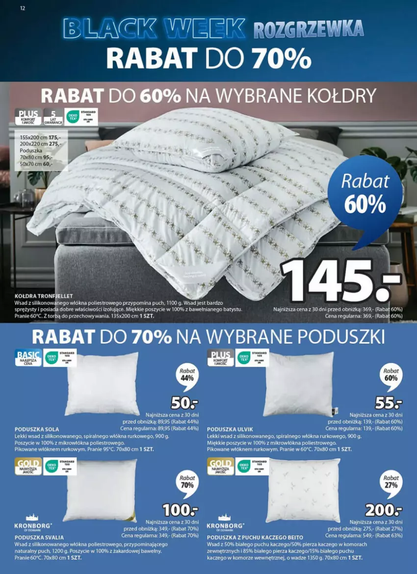 Gazetka promocyjna Jysk - ważna 13.11 do 01.12.2024 - strona 4 - produkty: Kołdra, Poduszka