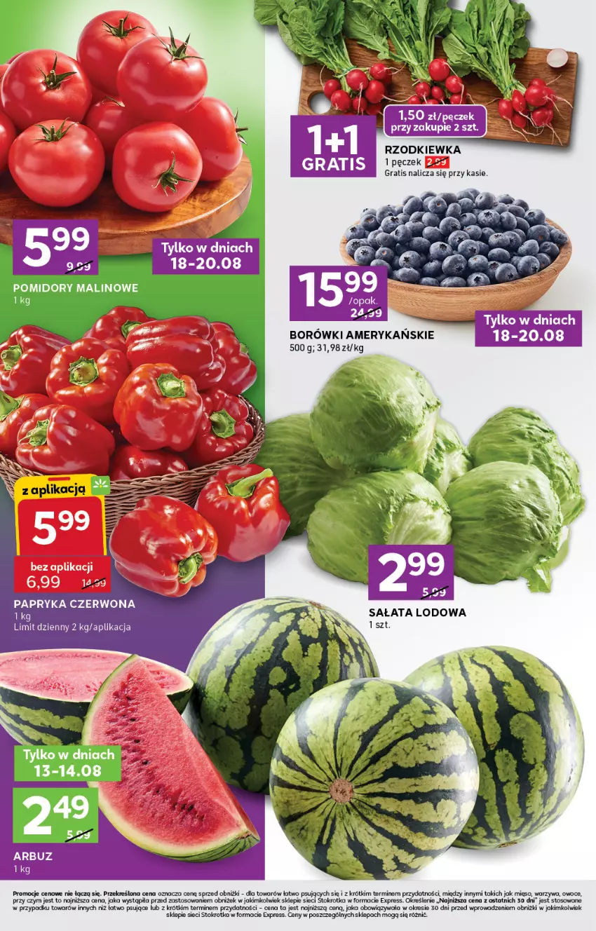 Gazetka promocyjna Stokrotka - Stokrotka Express - ważna 13.08 do 20.08.2025 - strona 2 - produkty: Gra, LG, Mięso, Owoce, Pomidory, Por, Rzodkiewka, Sałat, Sałata lodowa, Warzywa