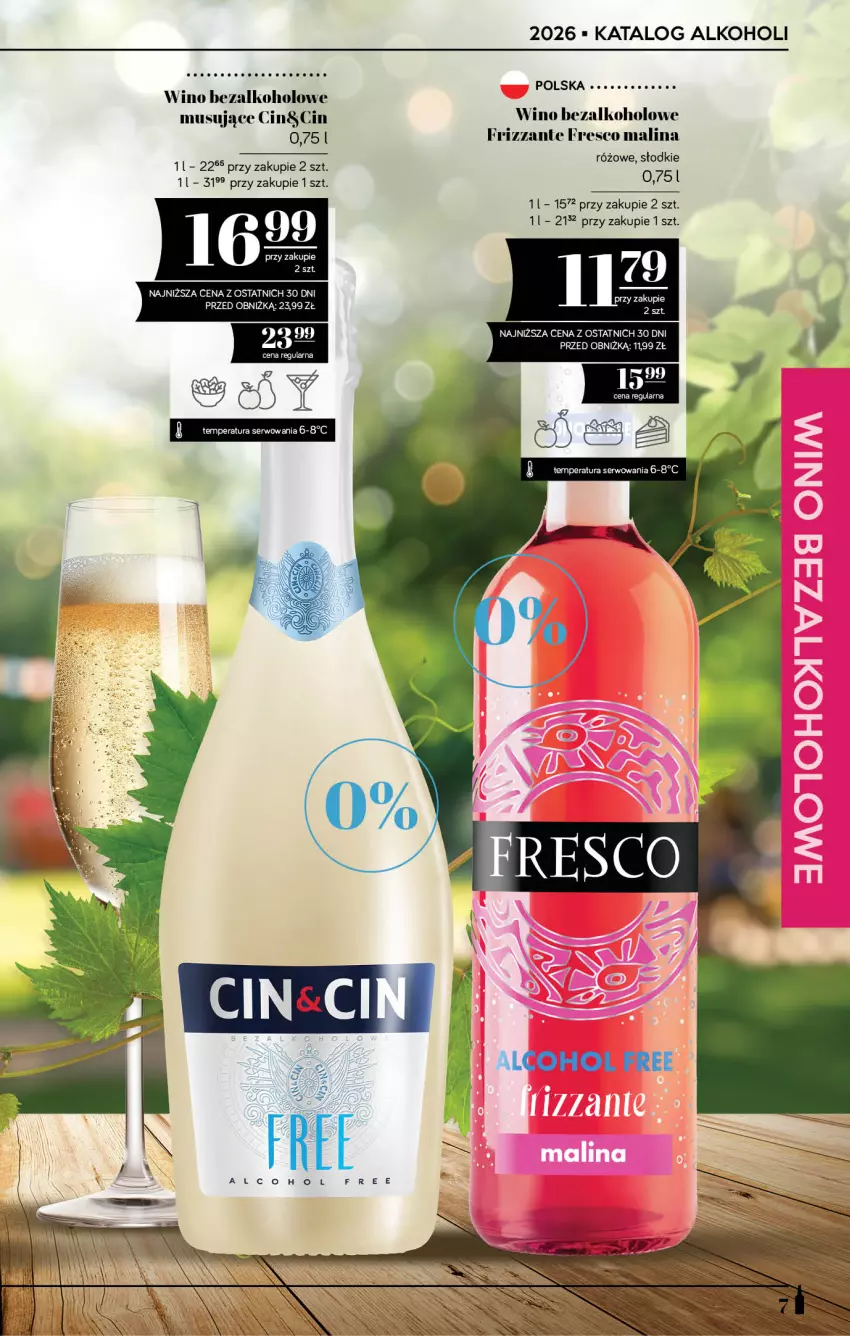 Gazetka promocyjna PoloMarket - Katalog alkoholi 17/2026 - ważna 10.09 do 23.09.2026 - strona 7 - produkty: Fresco, Mus, Ser, Wino, Wino bezalkoholowe