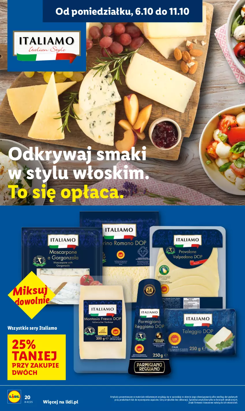 Gazetka promocyjna Lidl - GAZETKA - ważna 06.10 do 08.10.2025 - strona 20 - produkty: Ser