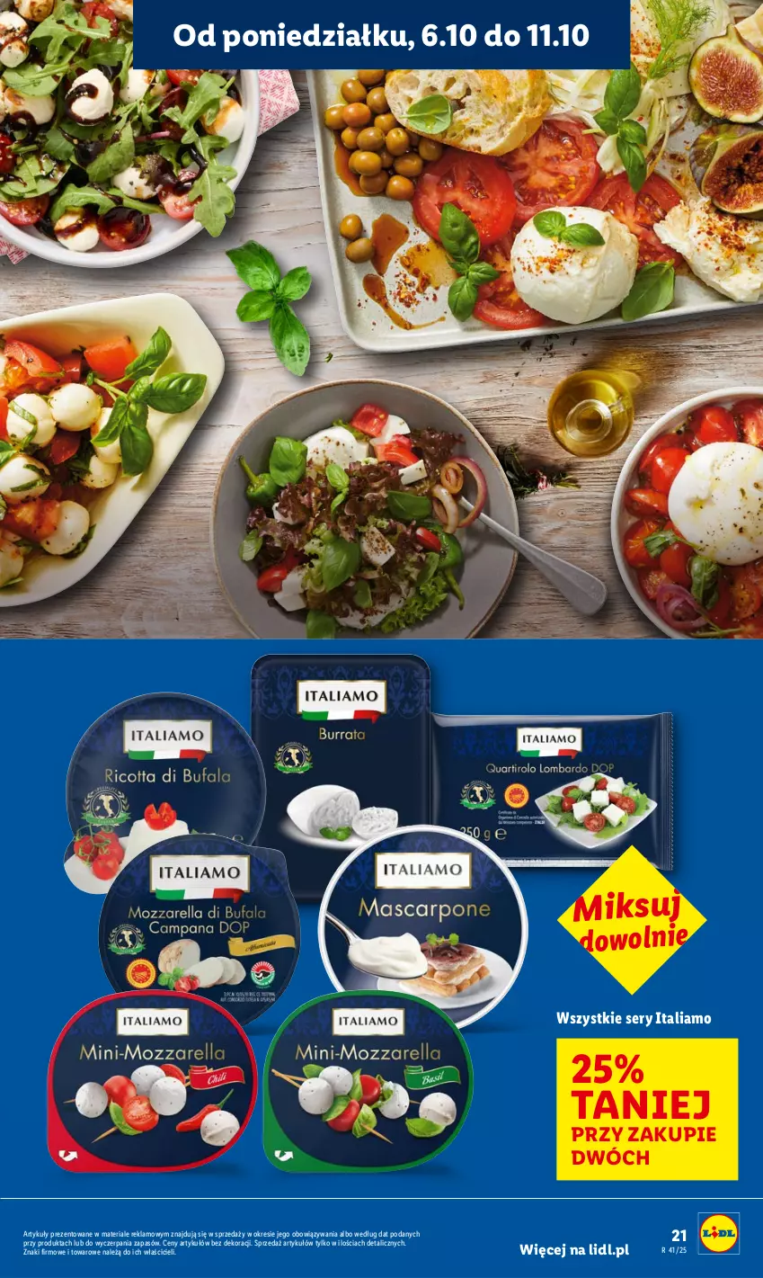 Gazetka promocyjna Lidl - GAZETKA - ważna 06.10 do 08.10.2025 - strona 21 - produkty: Ser