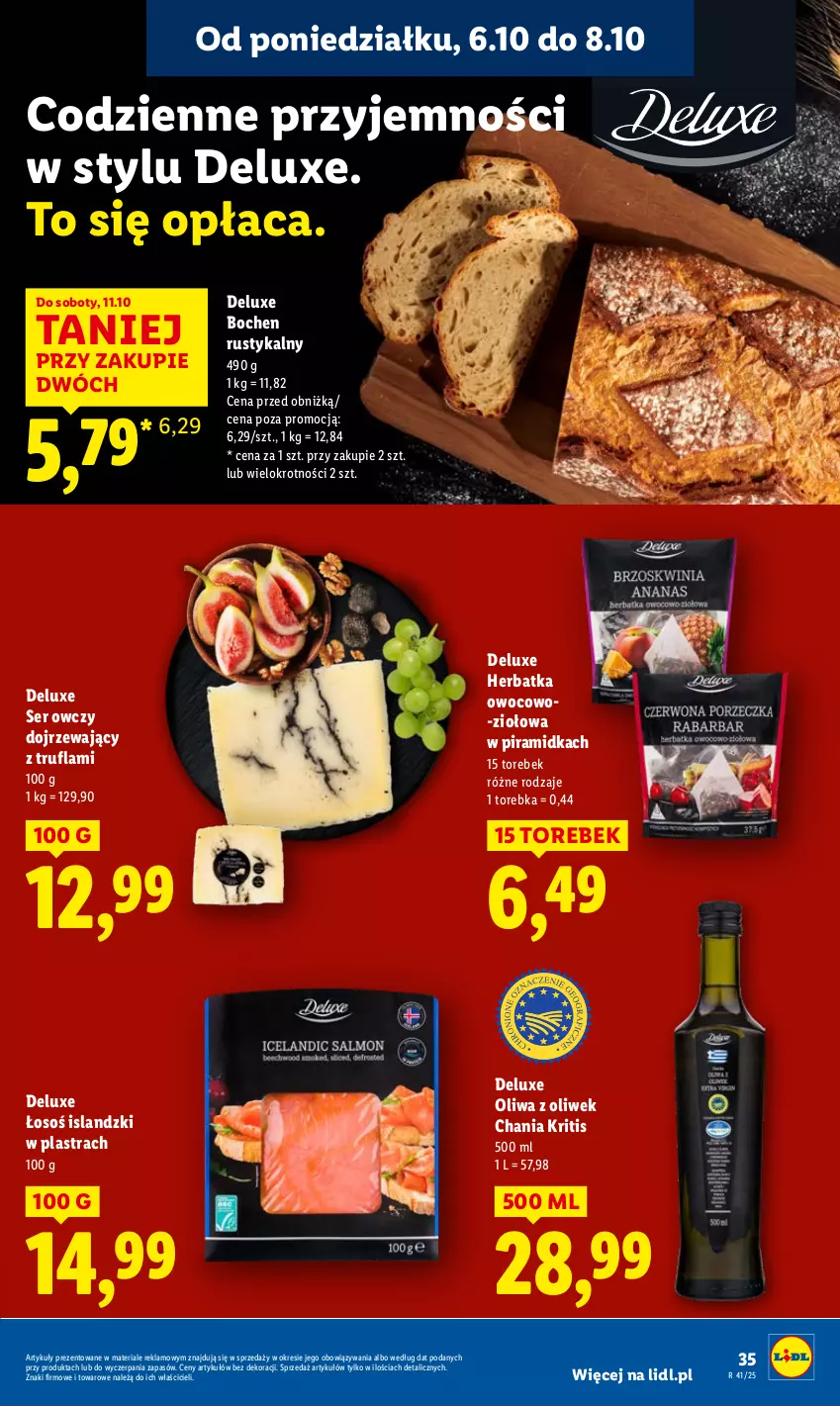 Gazetka promocyjna Lidl - GAZETKA - ważna 06.10 do 08.10.2025 - strona 35 - produkty: Isla, Oliwa, Oliwa z oliwek, Rust, Ser, Ser owczy, Torebka