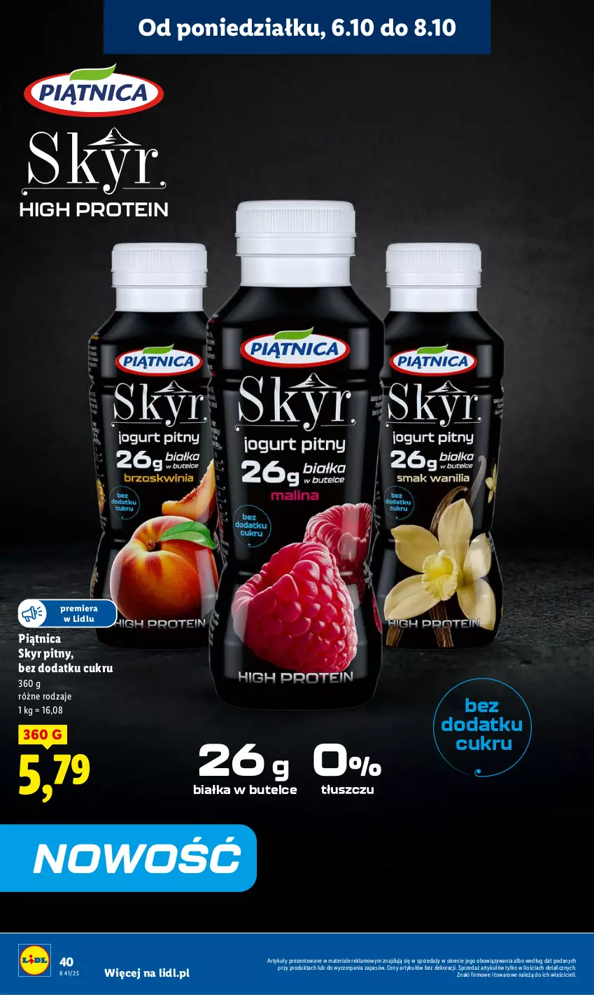 Gazetka promocyjna Lidl - GAZETKA - ważna 06.10 do 08.10.2025 - strona 40 - produkty: Piątnica