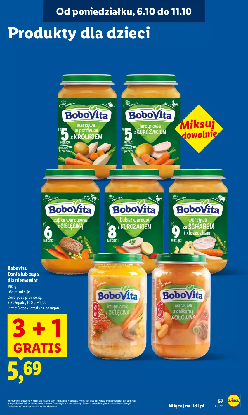 Gazetka promocyjna Lidl - GAZETKA - ważna 06.10 do 08.10.2025 - strona 59 - produkty: BoboVita, Dzieci, Gra, Zupa