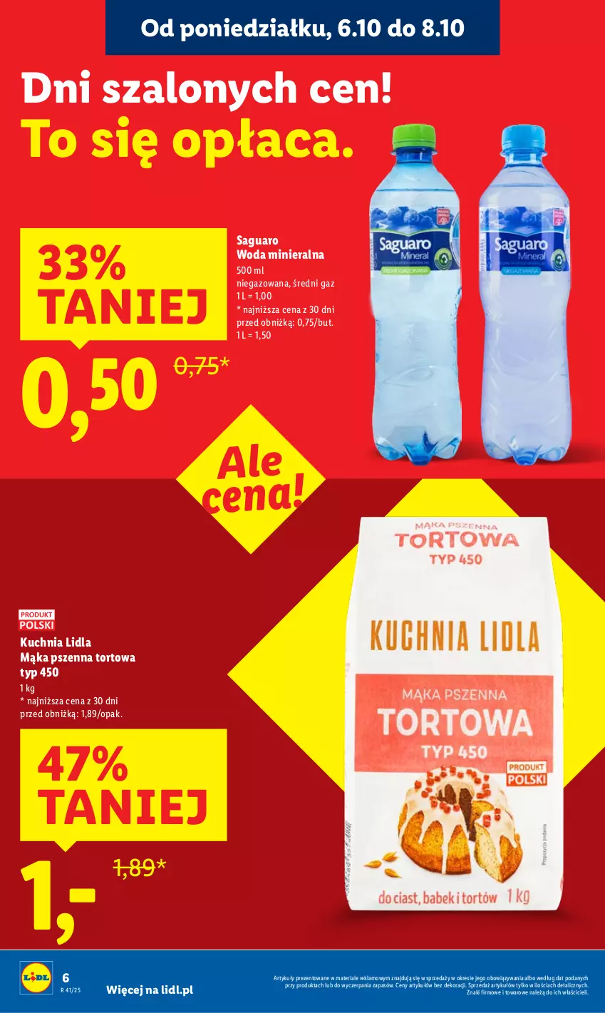 Gazetka promocyjna Lidl - GAZETKA - ważna 06.10 do 08.10.2025 - strona 6 - produkty: Kuchnia, Mąka, Mąka pszenna, Szal, Woda