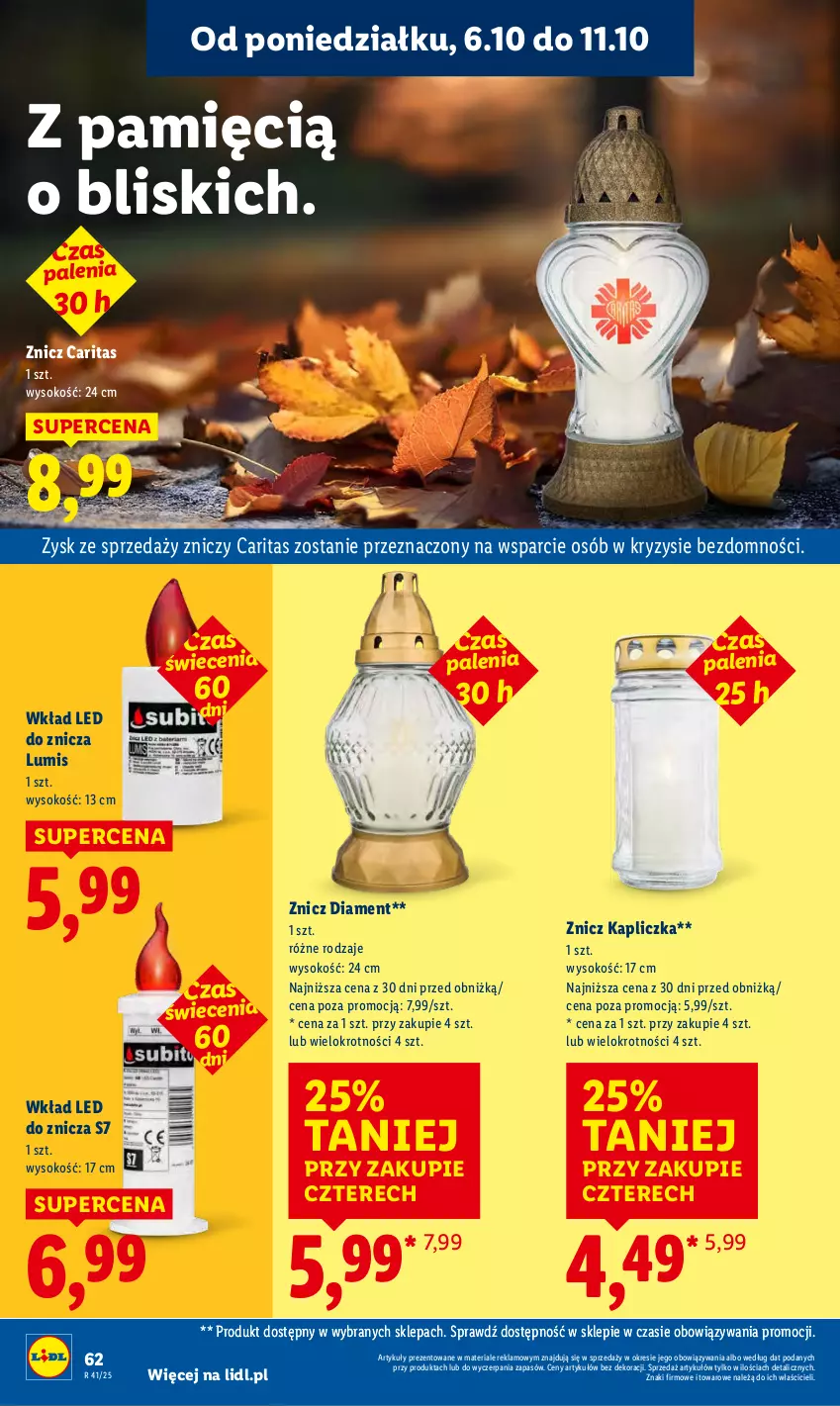 Gazetka promocyjna Lidl - GAZETKA - ważna 06.10 do 08.10.2025 - strona 64 - produkty: Sok, Znicz