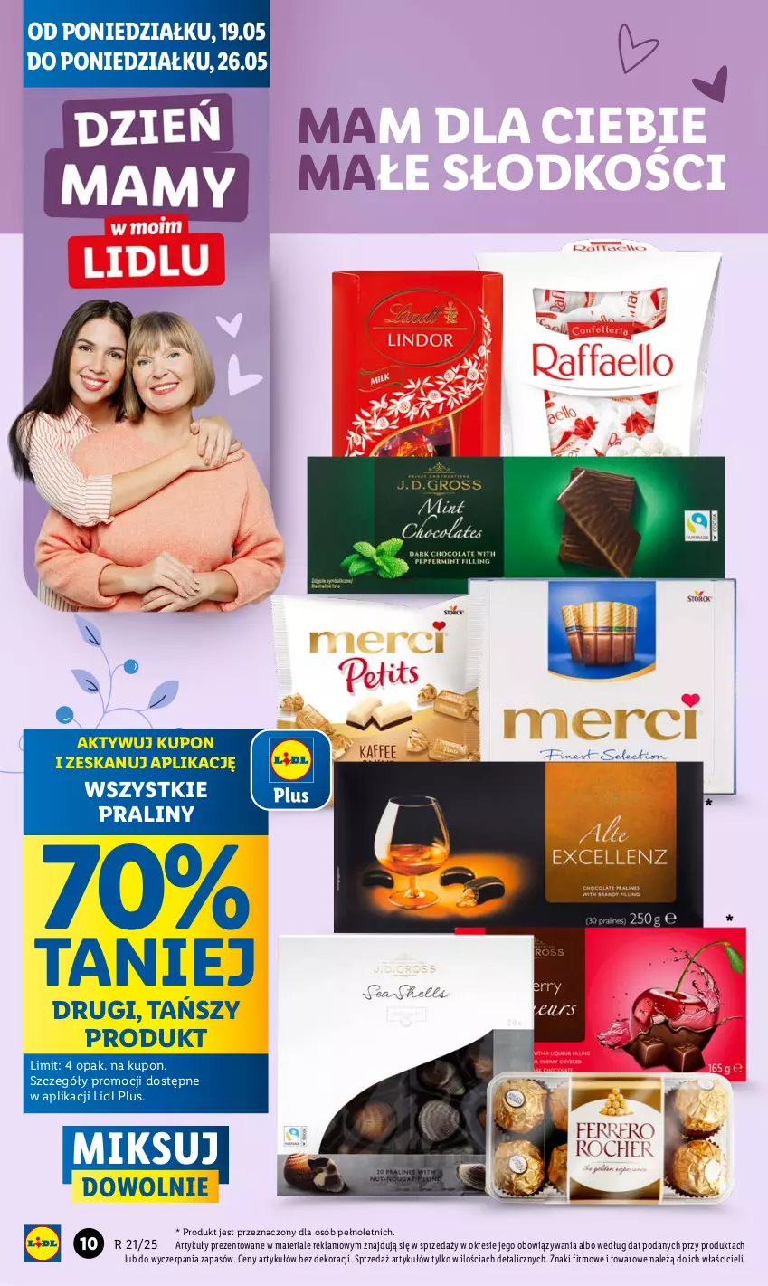 Gazetka promocyjna Lidl - GAZETKA - ważna 19.05 do 21.05.2025 - strona 10 - produkty: Praliny