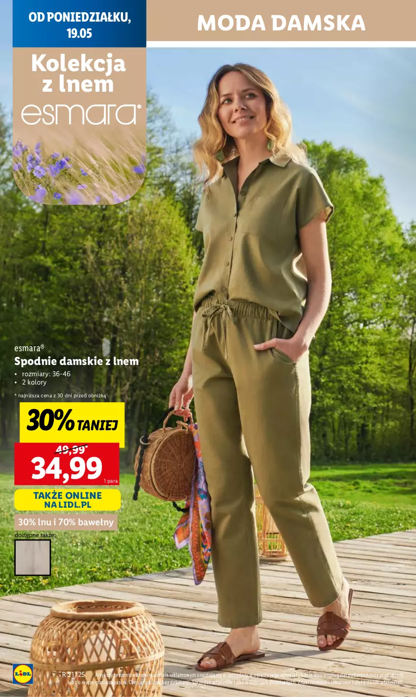 Gazetka promocyjna Lidl - GAZETKA - ważna 19.05 do 21.05.2025 - strona 20 - produkty: Moda, Spodnie