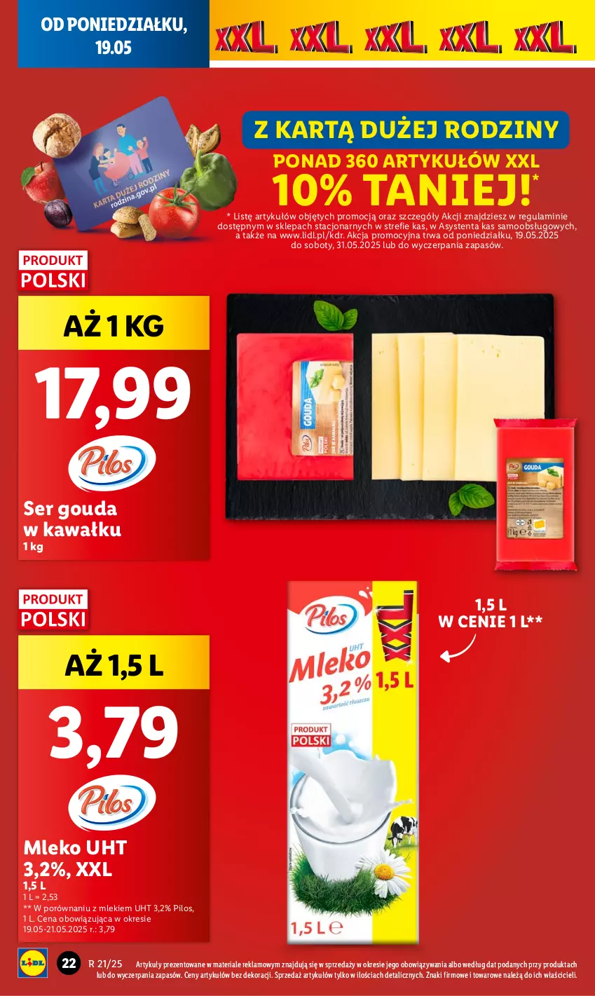 Gazetka promocyjna Lidl - GAZETKA - ważna 19.05 do 21.05.2025 - strona 26 - produkty: Gouda, Kawa, Mleko, Pilos, Por, Ser