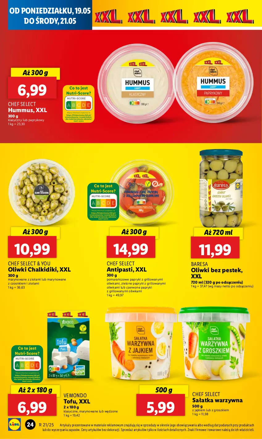 Gazetka promocyjna Lidl - GAZETKA - ważna 19.05 do 21.05.2025 - strona 28 - produkty: Grill, Hummus, Mus, Oliwki, Sałat, Sałatka, Sałatka warzywna, Stek, Tofu