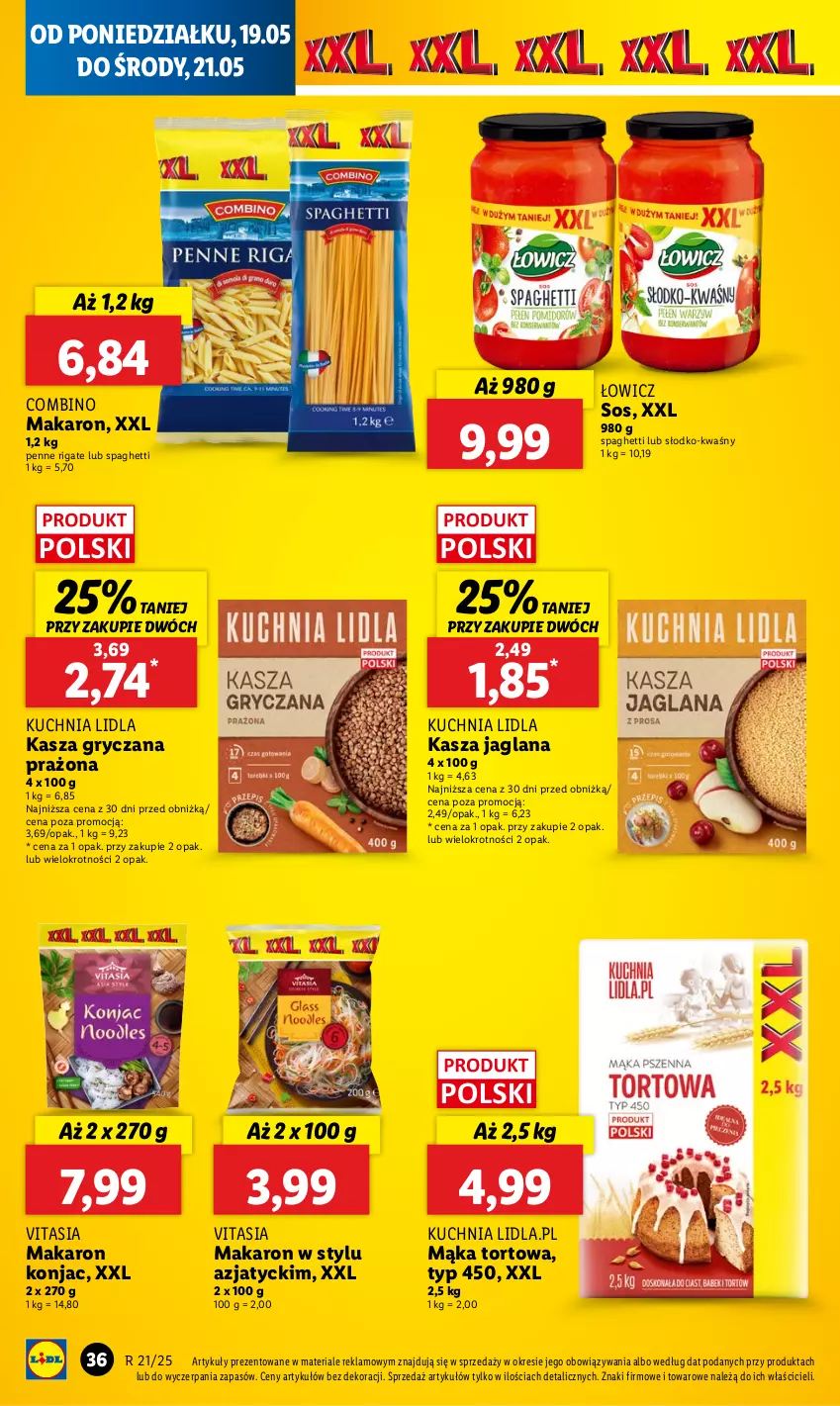 Gazetka promocyjna Lidl - GAZETKA - ważna 19.05 do 21.05.2025 - strona 40 - produkty: Gry, Kasza, Kasza gryczana, Kasza jaglana, Kuchnia, LANA, Mąka, Mąka tortowa, Makaron, Penne, Sos, Spaghetti