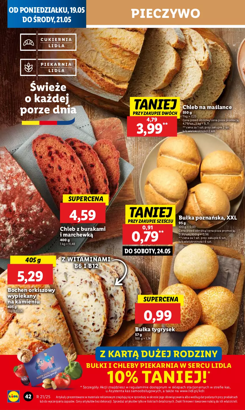 Gazetka promocyjna Lidl - GAZETKA - ważna 19.05 do 21.05.2025 - strona 48 - produkty: Bułka, Chleb, Gry, Piec, Pieczywo, Por, Ser