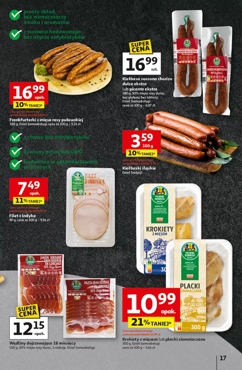 Gazetka promocyjna Auchan - Pewność niskich cen Hipermarket - ważna 06.11 do 12.11.2025 - strona 17 - produkty: Frankfurterki, Krokiety, Lack
