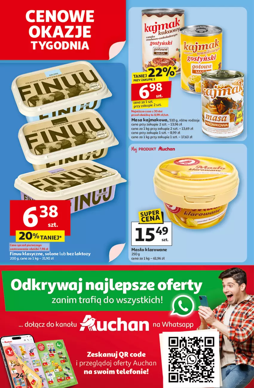 Gazetka promocyjna Auchan - Pewność niskich cen Hipermarket - ważna 06.11 do 12.11.2025 - strona 24 - produkty: Fa, Kakao, Masło, Masło klarowane