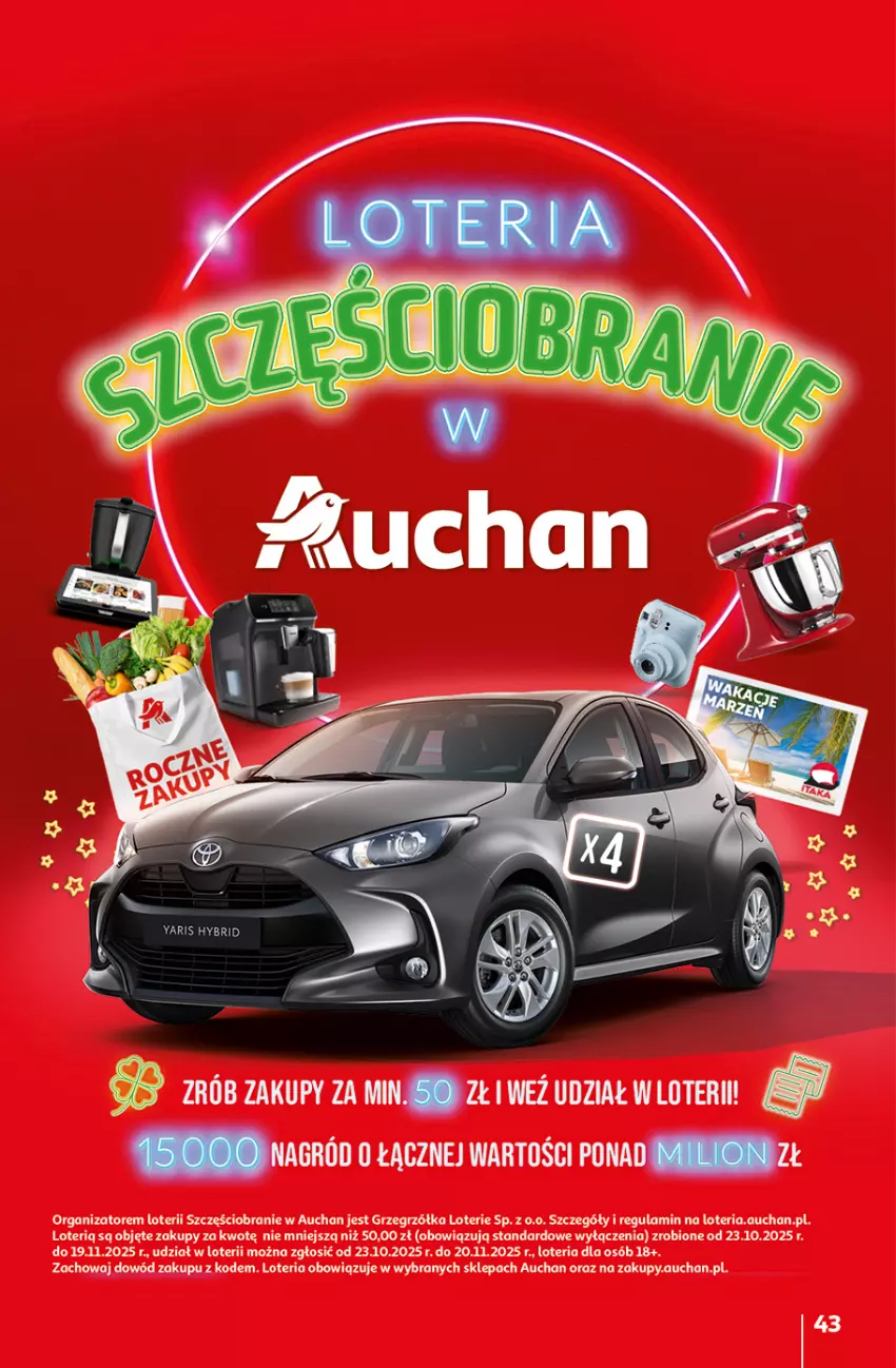 Gazetka promocyjna Auchan - Pewność niskich cen Hipermarket - ważna 06.11 do 12.11.2025 - strona 43