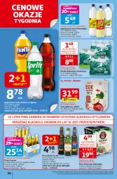 Gazetka promocyjna Auchan - Pewność niskich cen Hipermarket - Gazetka - ważna od 12.11 do 12.11.2025 - strona 36 - produkty: Piwa, Piwo, Sok, Gra, Sok jabłkowy, Schweppes, Napój gazowany, Woda, Napój