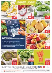 Gazetka promocyjna Carrefour - Gazetka Targi świeżości - Gazetka - ważna od 09.08 do 09.08.2021 - strona 4 - produkty: Warzywa, Warzywa i owoce, Kosz, O nas, Limonka, Owoce, Melon, Nektar, HP