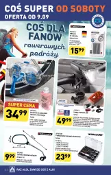 Gazetka promocyjna Aldi - Pełna oferta - Gazetka - ważna od 09.09 do 09.09.2023 - strona 34 - produkty: Piec, Wkręt, Rower, Bateria, Lampa, Akumulator, Fa