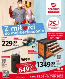 Gazetka promocyjna Selgros - Katalog Narzędzia i Ogród - Gazetka - ważna od 07.09 do 07.09.2022 - strona 1 - produkty: Sok, Ser, Noż, Kominek, Nożyce, Szafka, LG