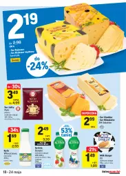 Gazetka promocyjna Intermarche - Swieżo i tanio - Gazetka - ważna od 24.05 do 24.05.2021 - strona 23 - produkty: Cheddar, Sok, Ser, Danone, Sokołów, Activia, Radamer, Burger, Mimolette, Kefir