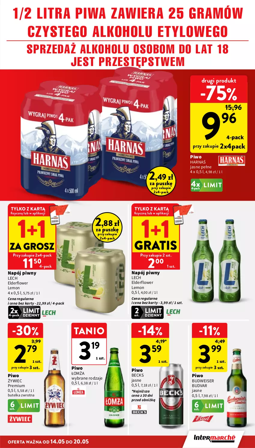 Gazetka promocyjna Intermarche - Gazetka promocyjna - ważna 14.05 do 20.05.2026 - strona 33 - produkty: Gra, Harnaś, Napój, Piwa, Piwo, Ser