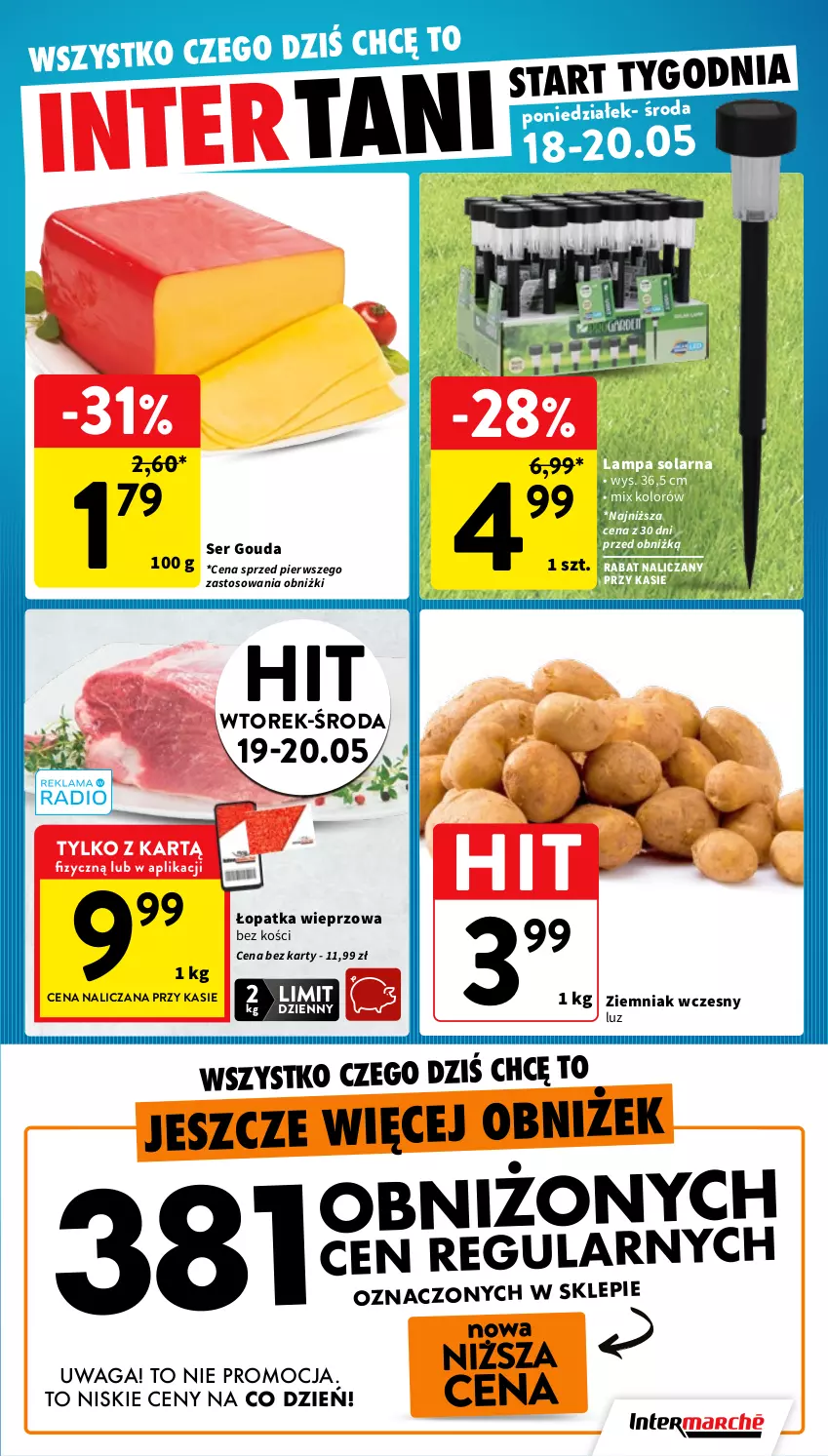 Gazetka promocyjna Intermarche - Gazetka promocyjna - ważna 14.05 do 20.05.2026 - strona 44 - produkty: Gouda, Lampa, Ser, Waga