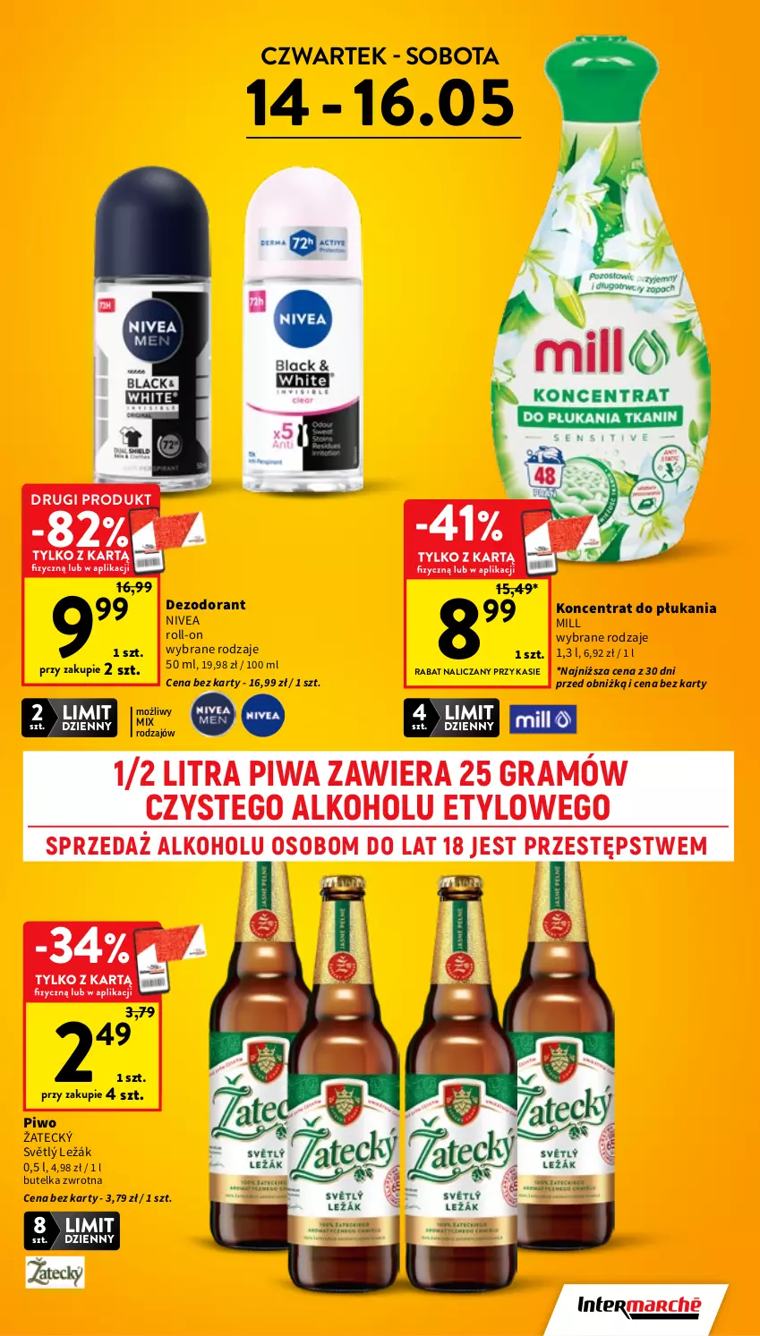 Gazetka promocyjna Intermarche - Gazetka promocyjna - ważna 14.05 do 20.05.2026 - strona 5 - produkty: Dezodorant, Gra, Nivea, Piwa, Piwo