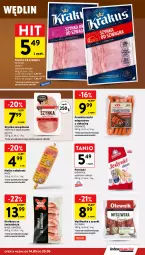 Gazetka promocyjna Intermarche - Gazetka promocyjna - Gazetka - ważna od 20.05 do 20.05.2026 - strona 17 - produkty: Krakus, Gra, BIC, Parówki, Madej Wróbel, Szynka, Frankfurterki, Kabanos, Szynka biała, Kiełbasa, Olewnik
