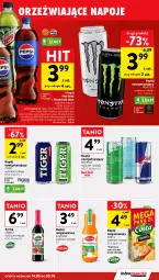 Gazetka promocyjna Intermarche - Gazetka promocyjna - Gazetka - ważna od 20.05 do 20.05.2026 - strona 35 - produkty: Piwa, Gra, Pepsi max, Red Bull, Cytryny, Mirinda, Napoje, Pepsi, Fortuna, Tiger, Syrop, Napój niegazowany, Napój, Grejpfrut