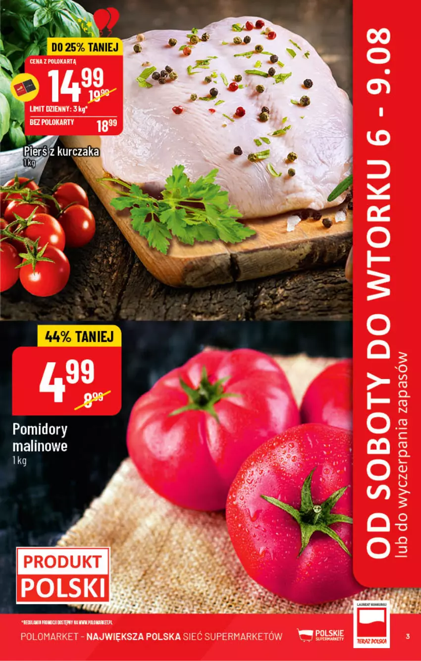 Gazetka promocyjna PoloMarket - Gazetka pomocyjna - ważna 03.08 do 09.08.2022 - strona 3 - produkty: Pomidory