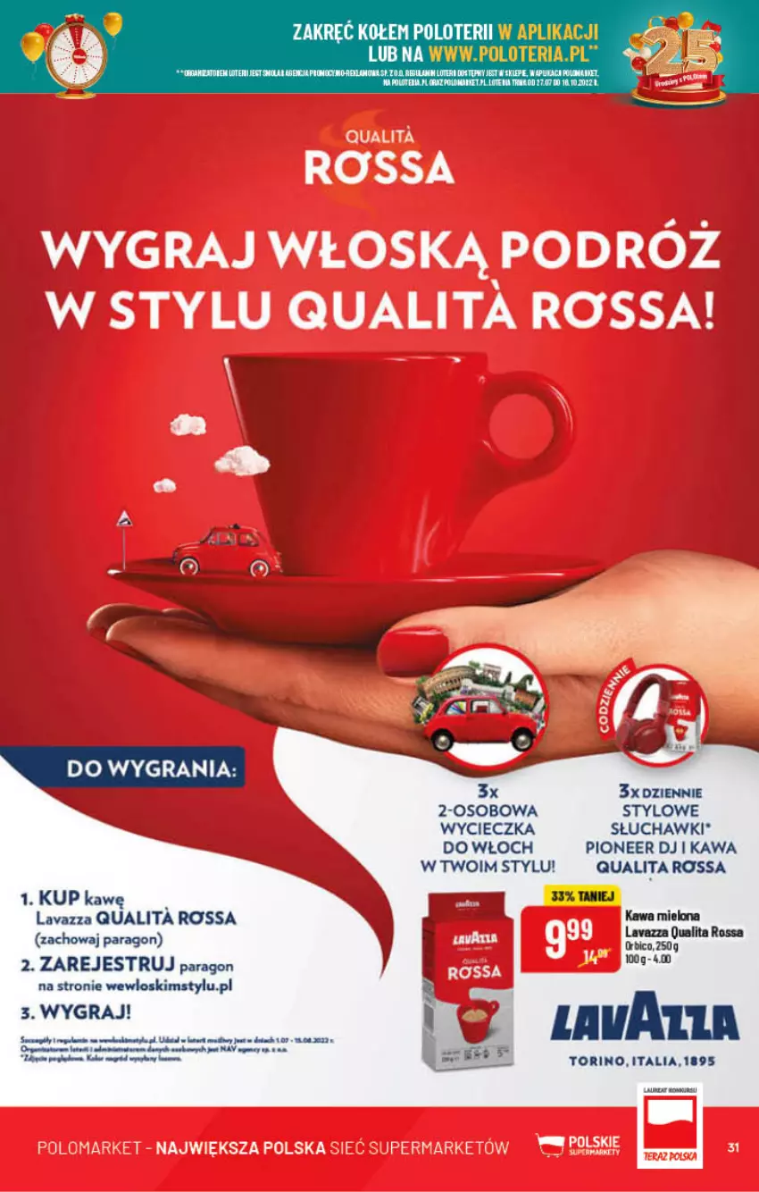 Gazetka promocyjna PoloMarket - Gazetka pomocyjna - ważna 03.08 do 09.08.2022 - strona 31 - produkty: Isla, Kawa, Lavazza, Słuchawki