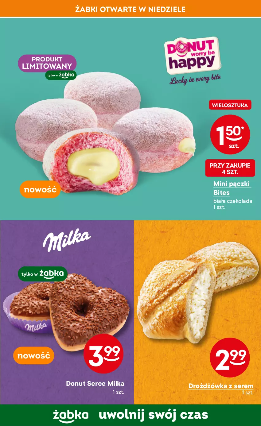 Gazetka promocyjna Żabka - ważna 14.02 do 27.02.2024 - strona 33 - produkty: Czekolada, Donut, Milka, Ser